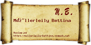 Müllerleily Bettina névjegykártya